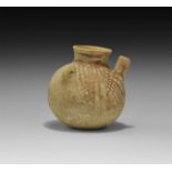 Western Asiatic Net-Painted Spouted Vessel