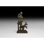 Roman Diana Statuette with Stag