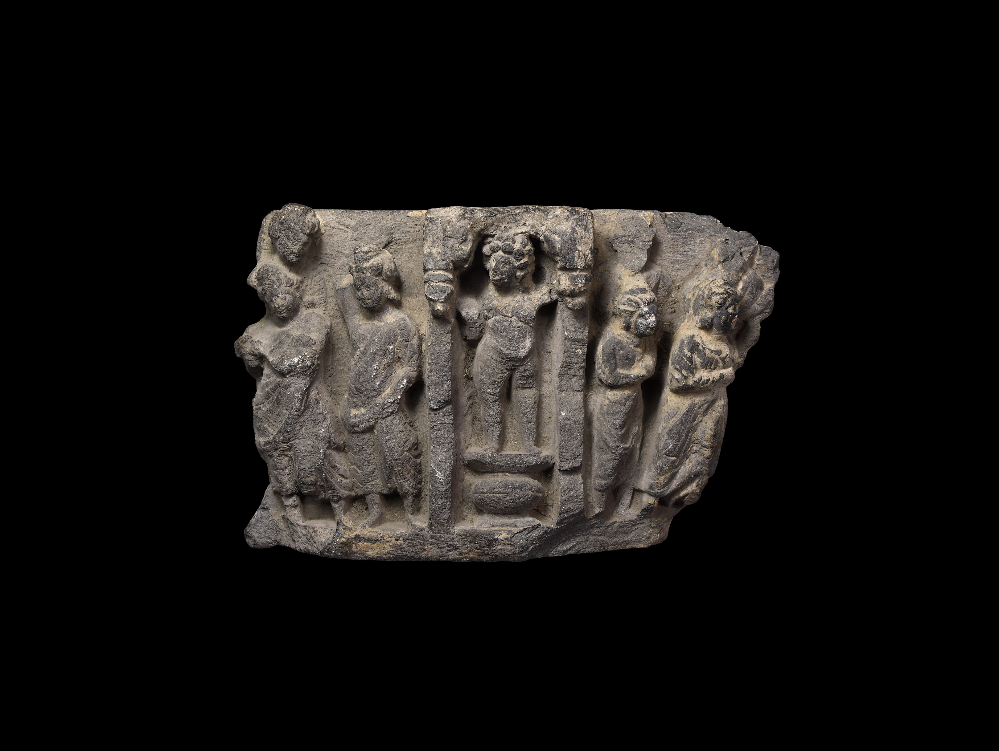 Gandharan Frieze Section with Nude Female