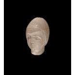 Roman Chalcedony Charioteer Head