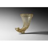 Roman Rock Crystal Animal Rhyton