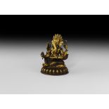 Tibetan Gilt Ganesh Figurine