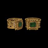 Byzantine Gold Ring with Emerald