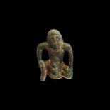 Gandharan Style Crouching Atlas Statuette