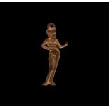 Post Medieval Figural Pendant of a Dancer