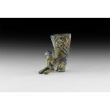 Western Asiatic Style Blue Glass Rhyton