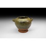 Chinese Ming Style Green Glazed Jar