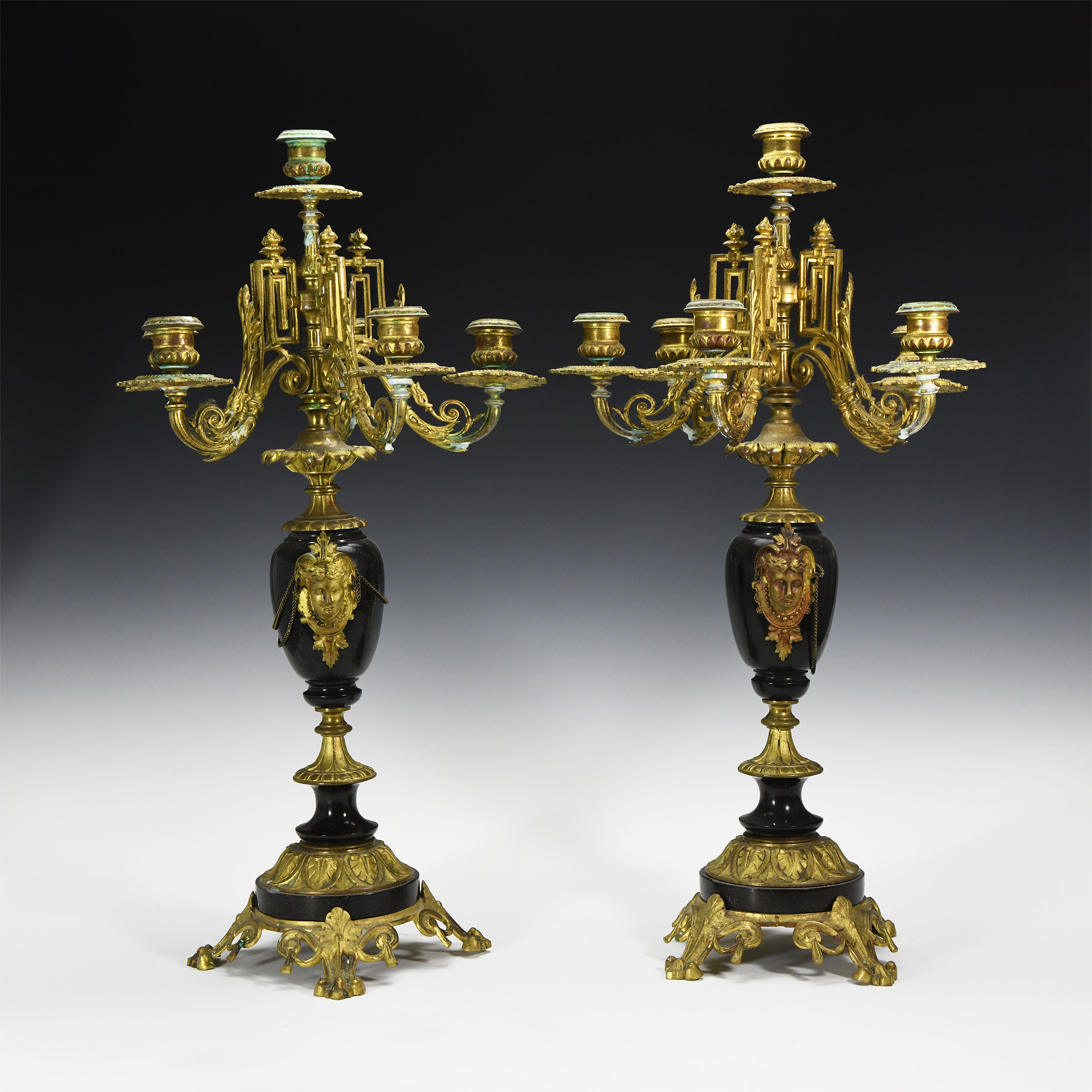 Post Medieval French Candelabra Pair