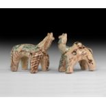 Islamic Glazed Animal Pair