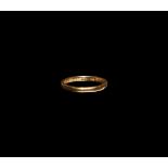 Vintage 18 Carat Facetted Gold Ring