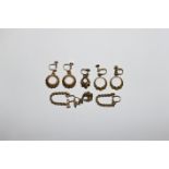 Vintage Gold Earring Pair Collection