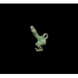 Roman Style Squatting Phallic Pendant