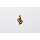 Vintage Gold Pisces Fish Charm Pendant