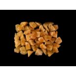 50 Orange Calcite Mineral Specimens