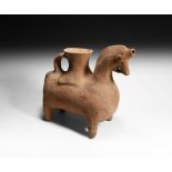 Western Asiatic Terracotta Horse Rhyton