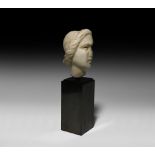 Roman Marble Head of a Lady