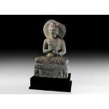 Gandharan Meditating Buddha Statue