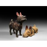 Chinese Han Dog Figure Pair