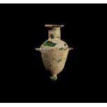 Phoenician Green Glass Amphoriskos