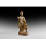 Roman Marble Statue of Aphrodite and Eros