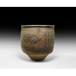 Large Indus Valley Painted Storage Vessel