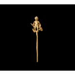 Parthian Gold Pin with Herakles