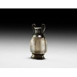 Roman Silver and Rock Crystal Perfume Amphora