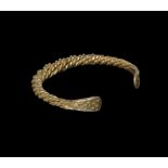 Viking Gold Twisted Bracelet