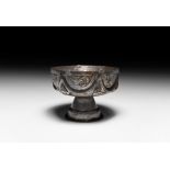 Medieval Silver Hexagonal Chalice