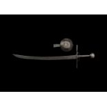 Medieval Single-Edged Kriegsmesser Sword