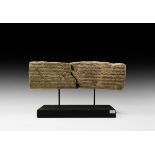 Western Asiatic Elamite King Shihak-Insusinak I Royal Cuneiform Brick