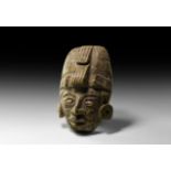 Mesoamerican Zapotec Inlaid Mask