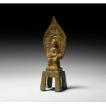 Chinese Wei Gilt Shakyamuni Buddha in Meditation