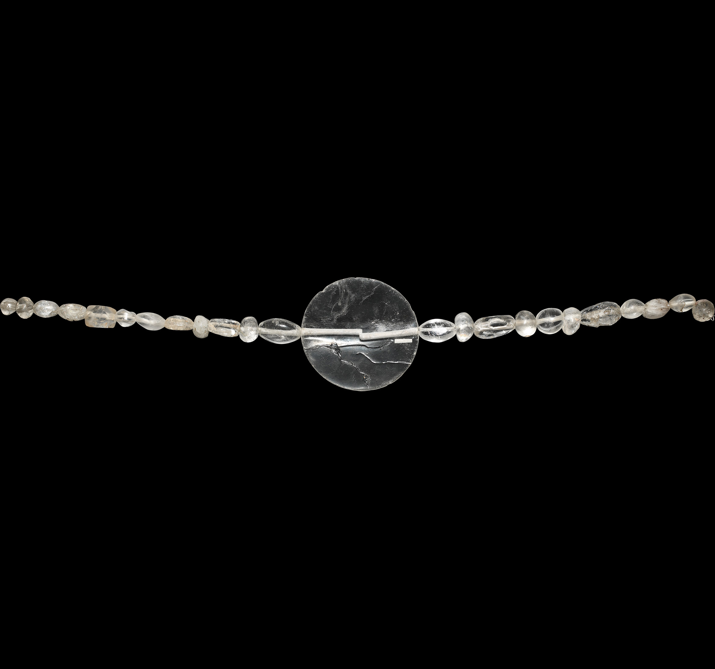 Western Asiatic Mesopotamian Rock Crystal Bead Necklace String