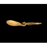 Roman Gold Swan-Necked Spoon