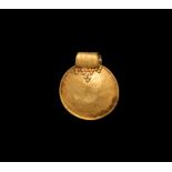 Pre-Viking Gold Bulla Pendant