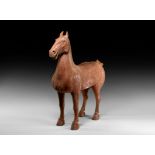 Large Chinese Han Horse Figurine