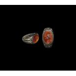 Roman Ring with Mars Gemstone