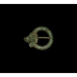 Viking Annular Brooch with Beast