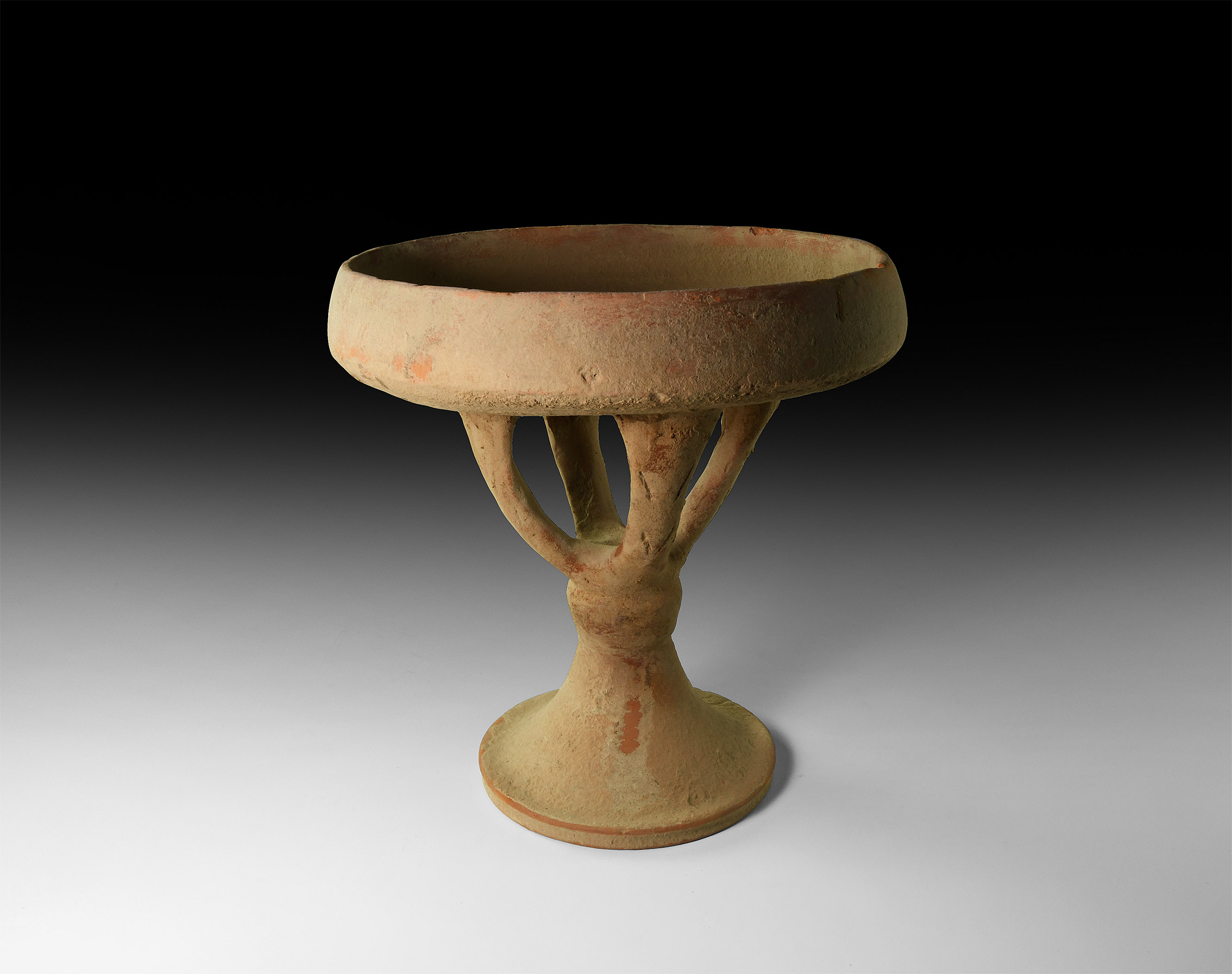 Western Asiatic Luristan Chalice with Cage Foot