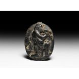 Roman Bone Silenus Cameo