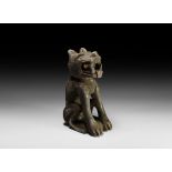 Mesoamerican Seated Jaguar Figurine