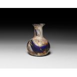 Roman Blue Glass Bottle