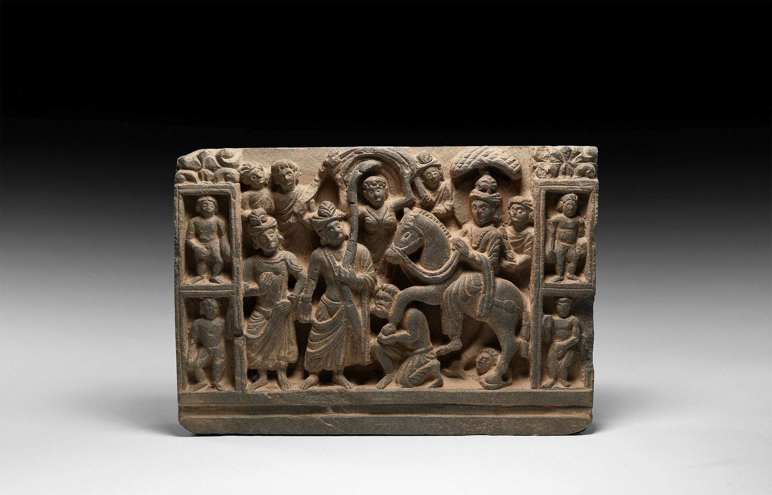 Gandharan Frieze Section with Figures