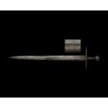 Medieval Inlaid Long Sword