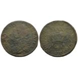 World Coins - Ireland - James II - OCT. 1689 - Gunmoney Large Halfcrown