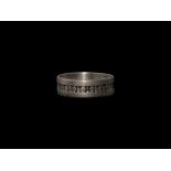 Viking Silver Stamped Ring