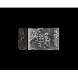 Western Asiatic Cylinder Seal with Presentation Scene