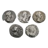 Roman Imperial Coins - Sabina and Faustina I - Denarii Group [5]