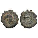 Ancient Greek Coins - Seleukid - Antiochos VI - Panther Bronze